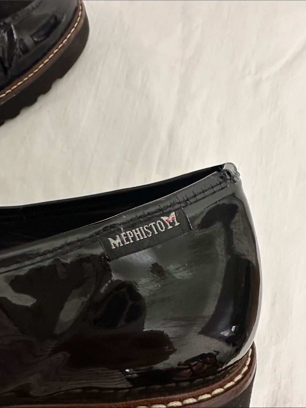 Mephisto Patent Leather Suede Penny Loafers - Picture 8 of 9